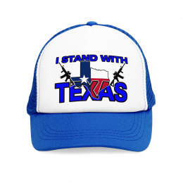  I Stand With Texas 2A  blue Mesh Cap